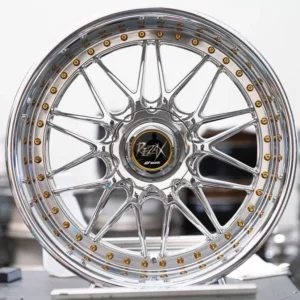 Work Rezax 1 Wheels | “18×9.5 ET +32 – Raw Chrome